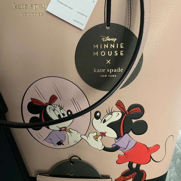 NWT KATE SPADE MINNIE MOUSE LARGE REVERSIBLE TOTE - Picture 5 of 10